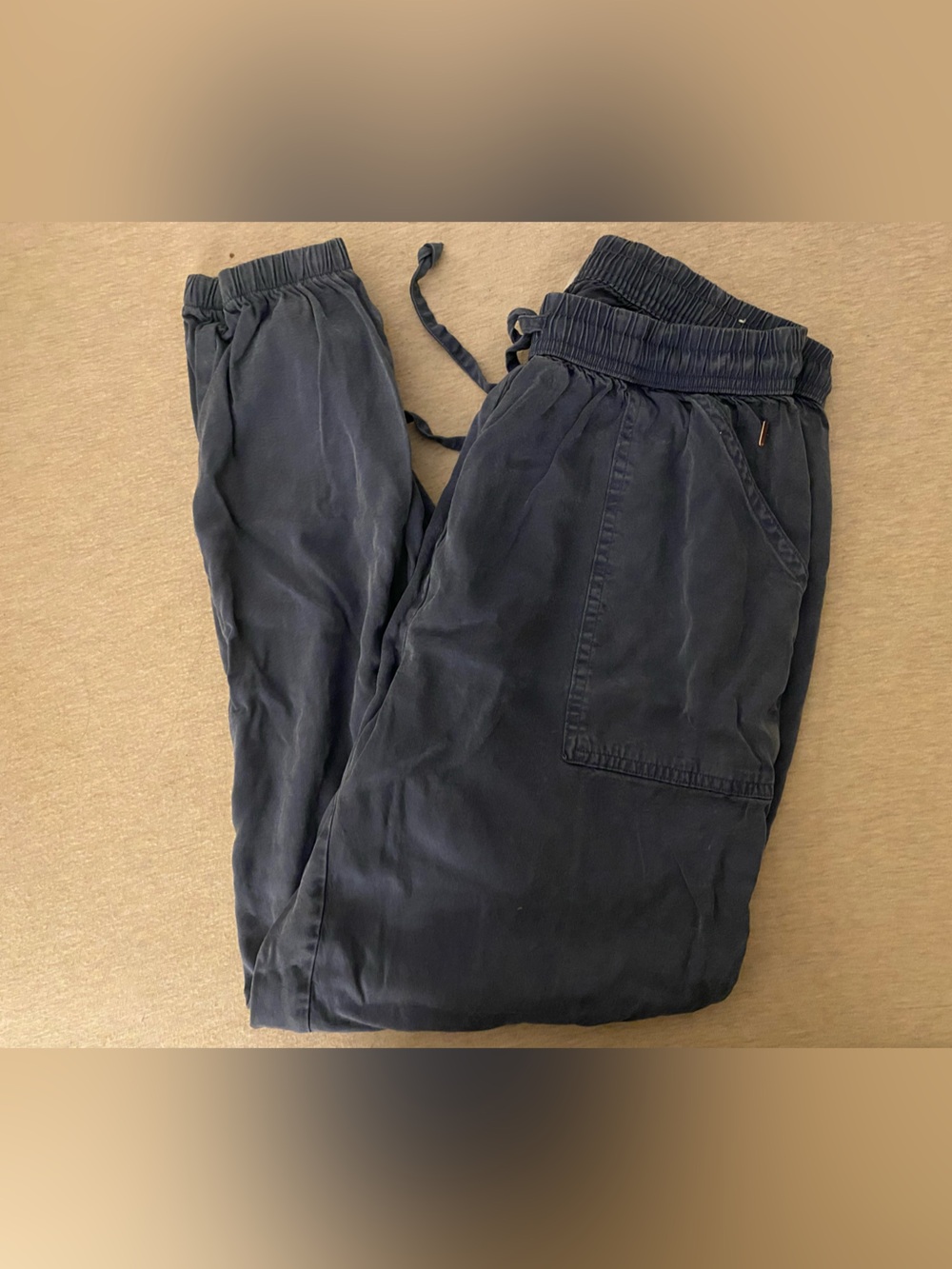 PINK Victoria's Secret Navy Drawstring Joggers